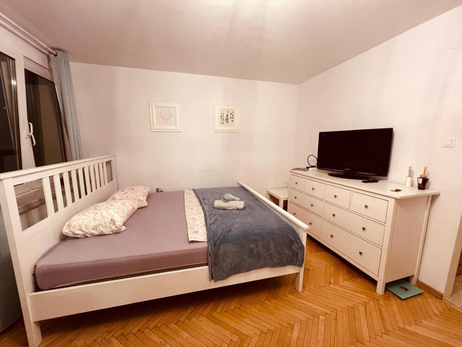 Ferienwohnung Entire Studio In Centrum Warschau Exterior foto